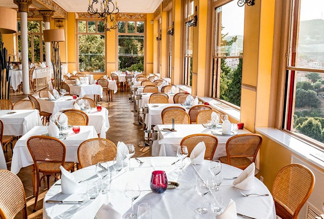 Restaurant with sea view in Piana, Corsica